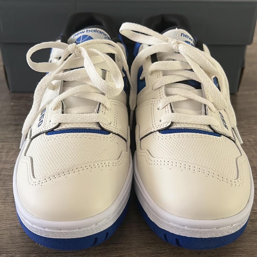 New Balance 550 Sea Salt Team Royal - Size M 9 - NWT - Picture 2 of 10